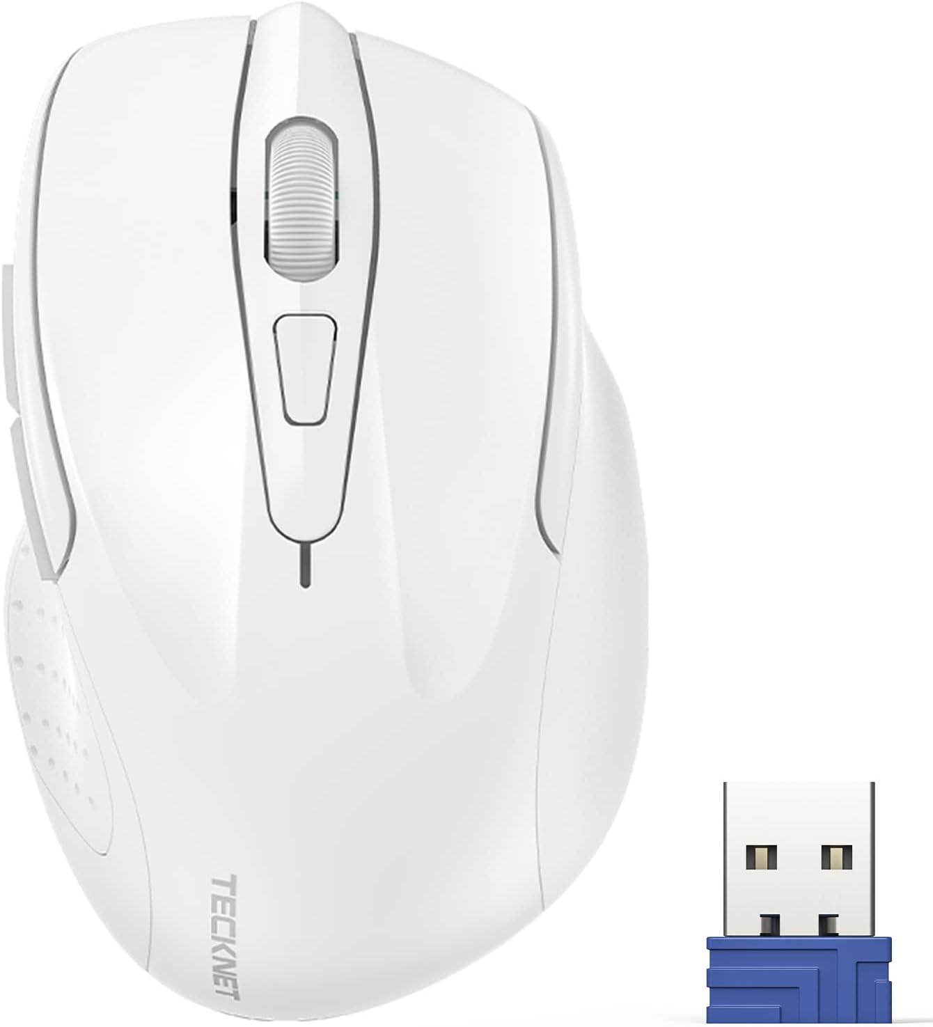 Wireless Mouse — 2.4GHz Ergonomic Optical Mouse for Laptops, Desktops, and Chromebooks
