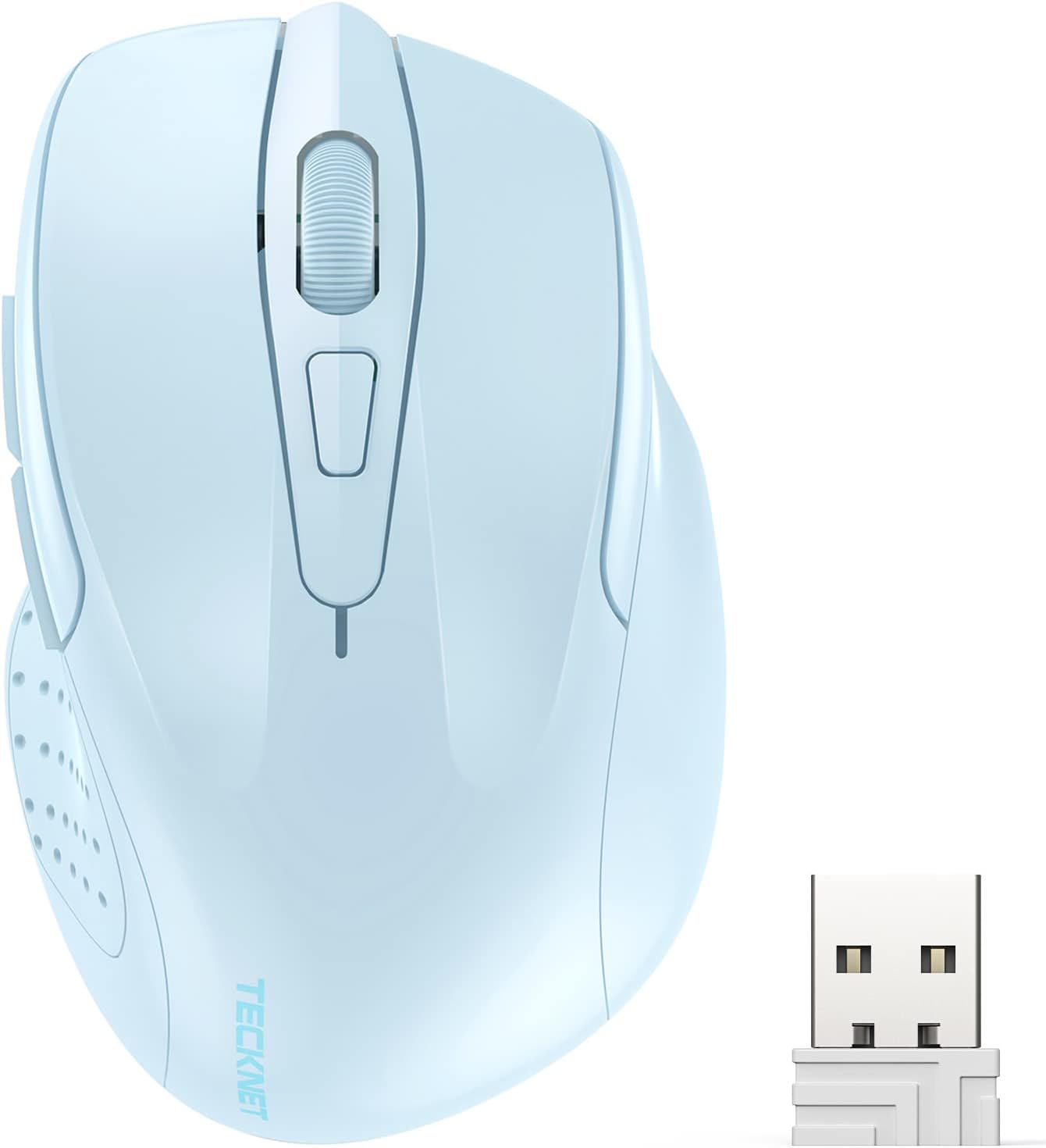 Wireless Mouse — 2.4GHz Ergonomic Optical Mouse for Laptops, Desktops, and Chromebooks