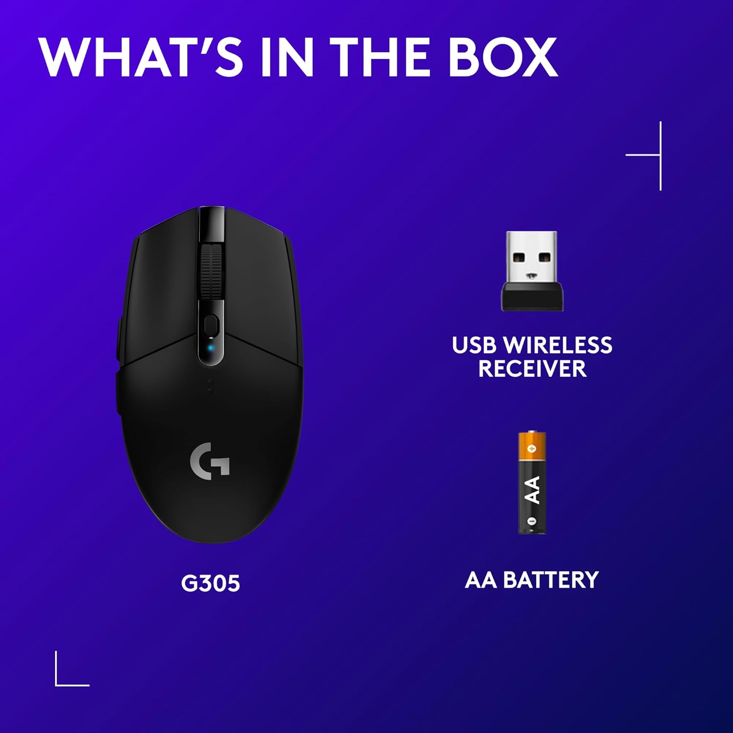 Wireless Gaming Mouse — HERO Sensor, 12,000 DPI, Lightweight Design — Black