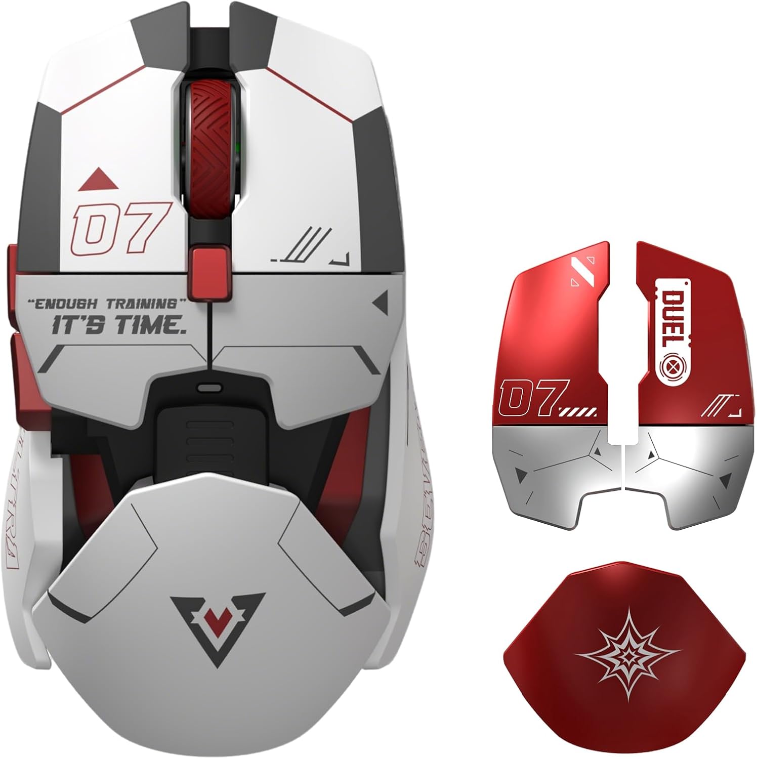 Tri-mode modular gaming mouse supporting dual-path 8000Hz polling rates.