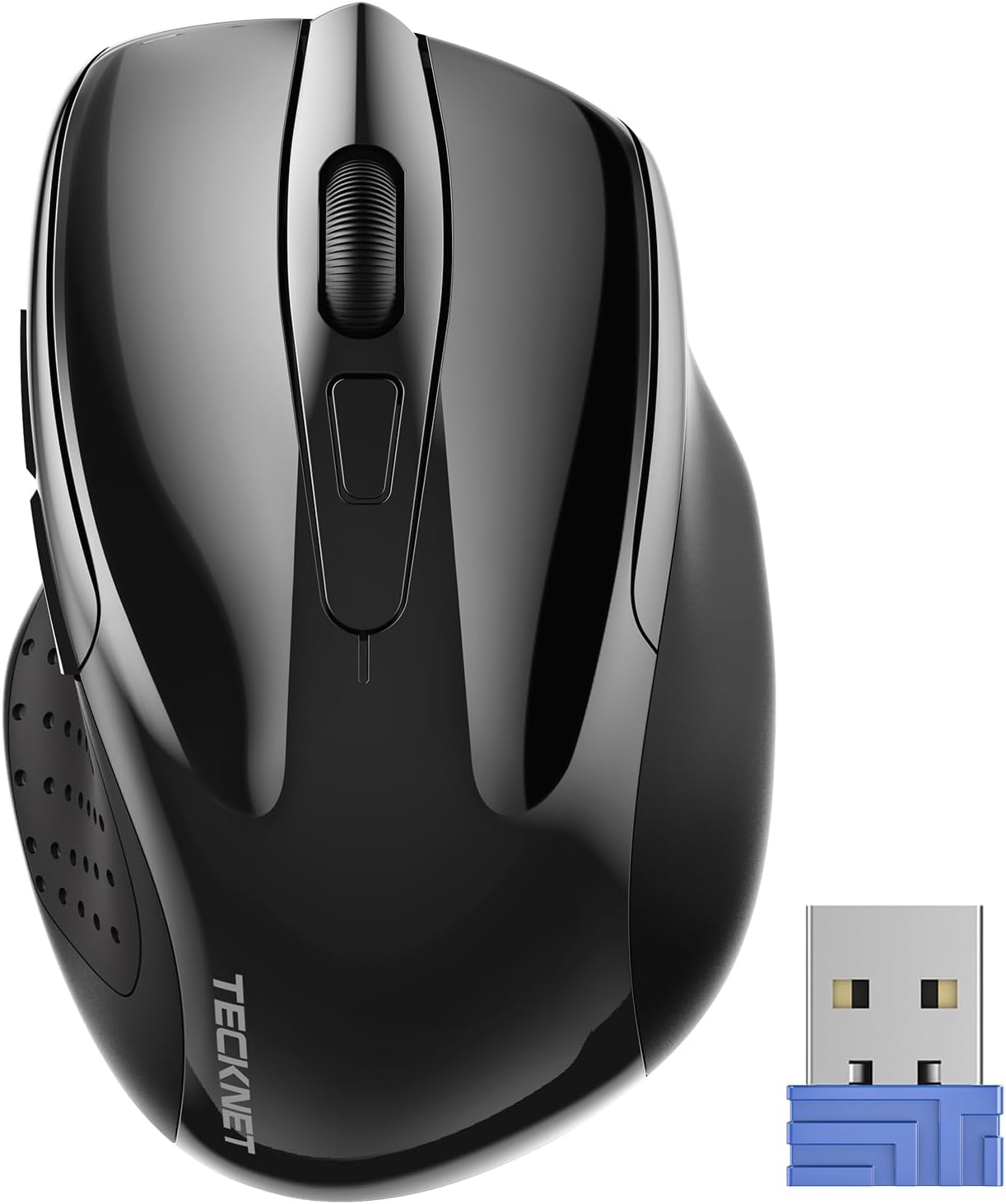 Wireless Mouse — 2.4GHz Ergonomic Optical Mouse for Laptops, Desktops, and Chromebooks