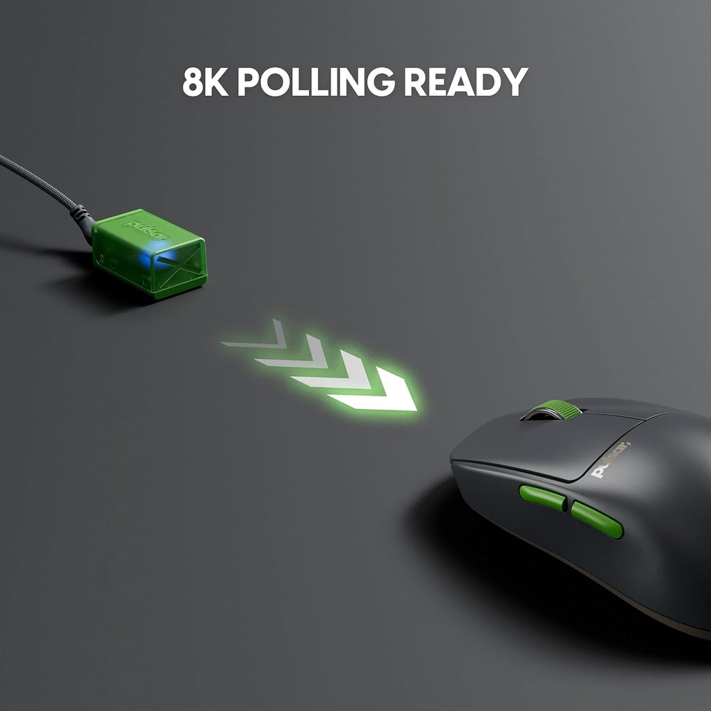 Wireless gaming mouse. Ultra-lightweight design, weighing only 35g (1.23 oz).
