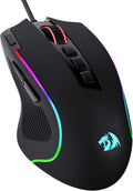 Gaming mouse. 8000 DPI wired optical mouse featuring 11 programmable buttons and 5 backlight modes.