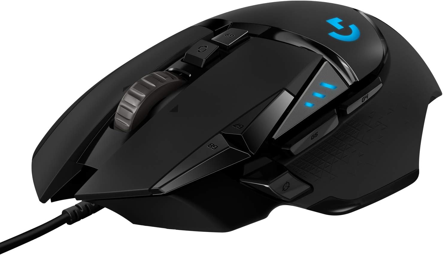 High-Performance Wired Gaming Mouse — HERO 25K Sensor, 25,600 DPI (PC/Mac Compatible, Black)