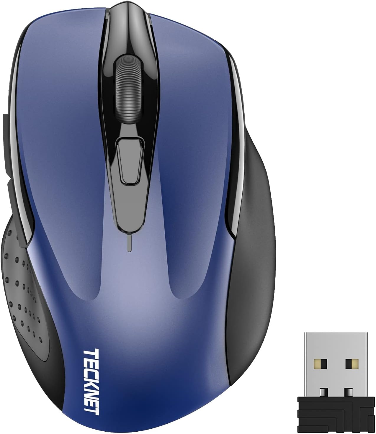 Wireless Mouse — 2.4GHz Ergonomic Optical Mouse for Laptops, Desktops, and Chromebooks