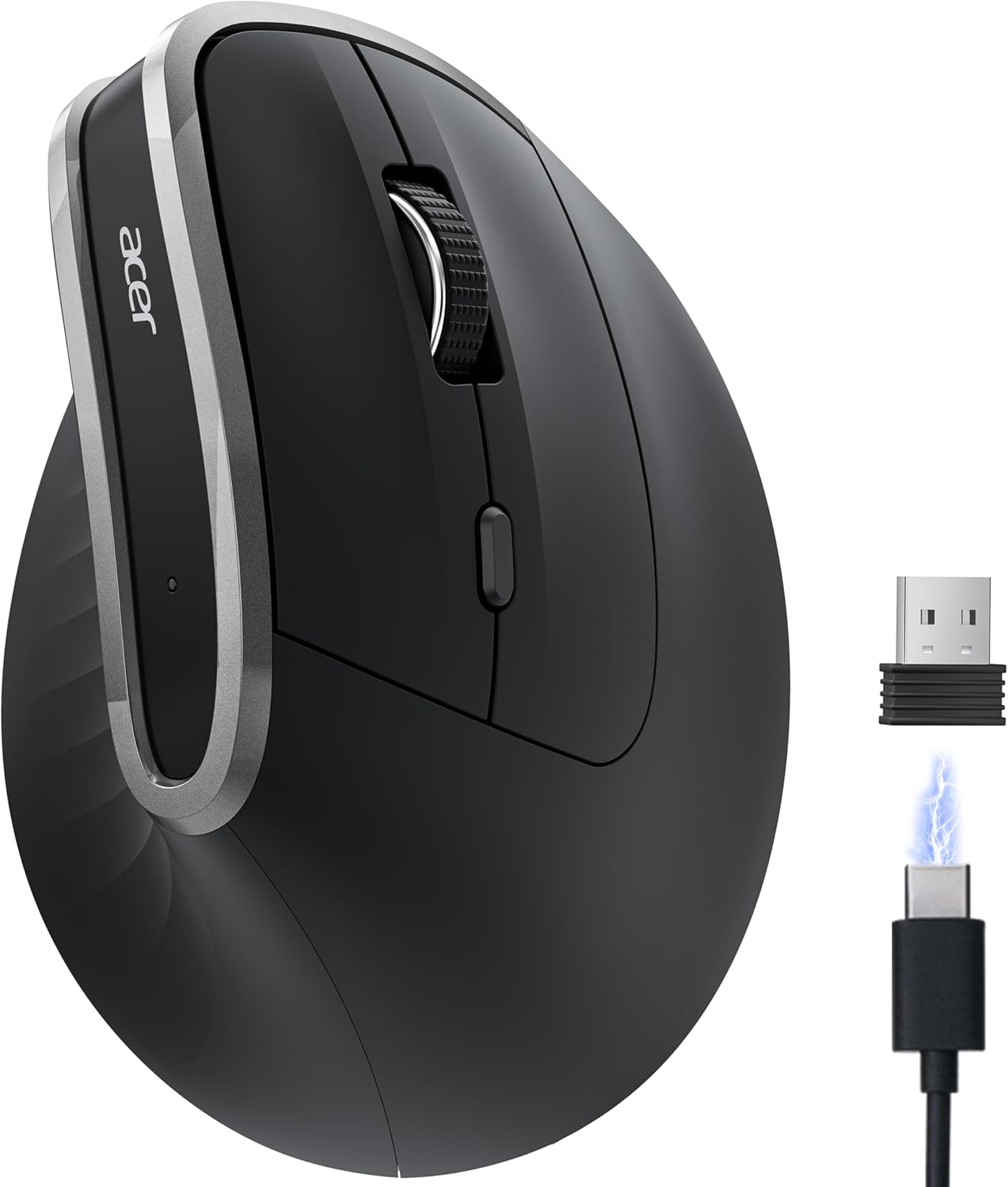 Wireless Ergonomic Mouse—Vertical Mouse for Office Use.