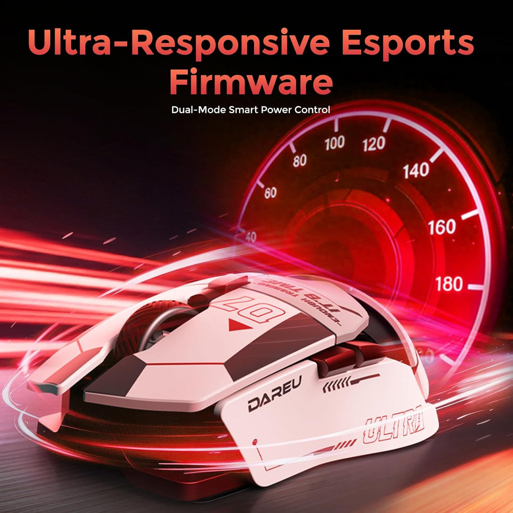 Tri-mode modular gaming mouse supporting dual-path 8000Hz polling rates.