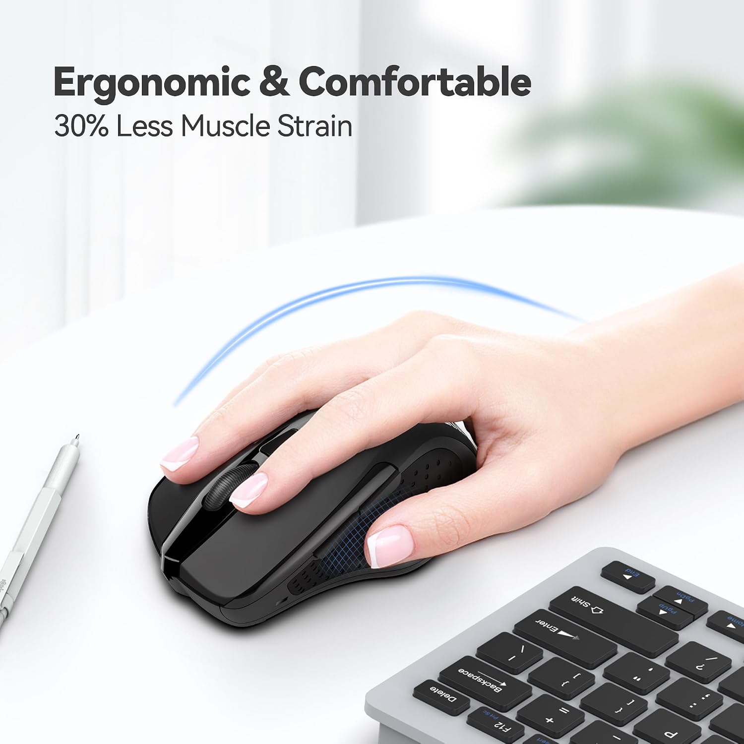 Wireless Mouse—Compatible with Laptops, Desktops, and Chromebooks
