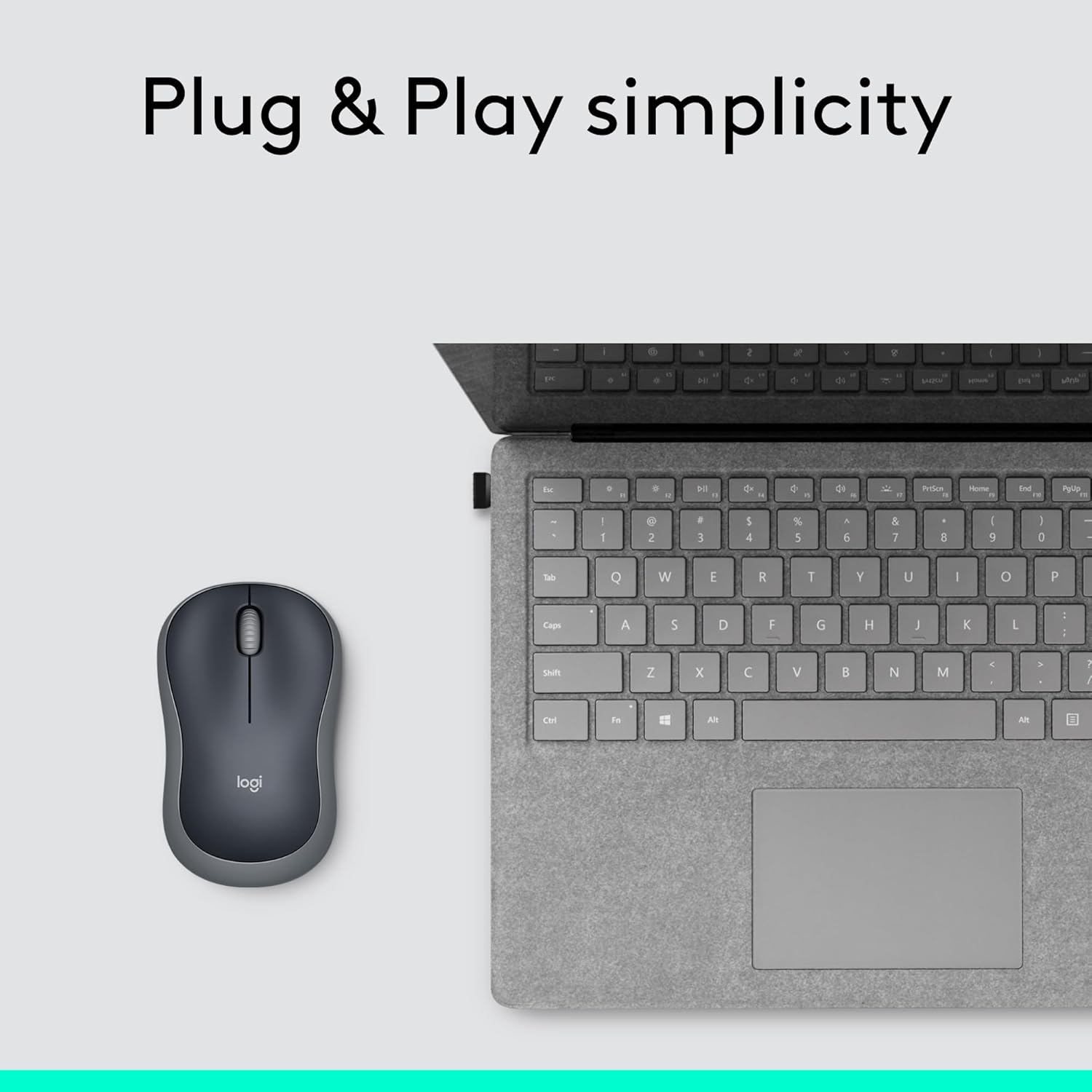Wireless Mouse — 2.4GHz Connection (includes USB mini receiver)
