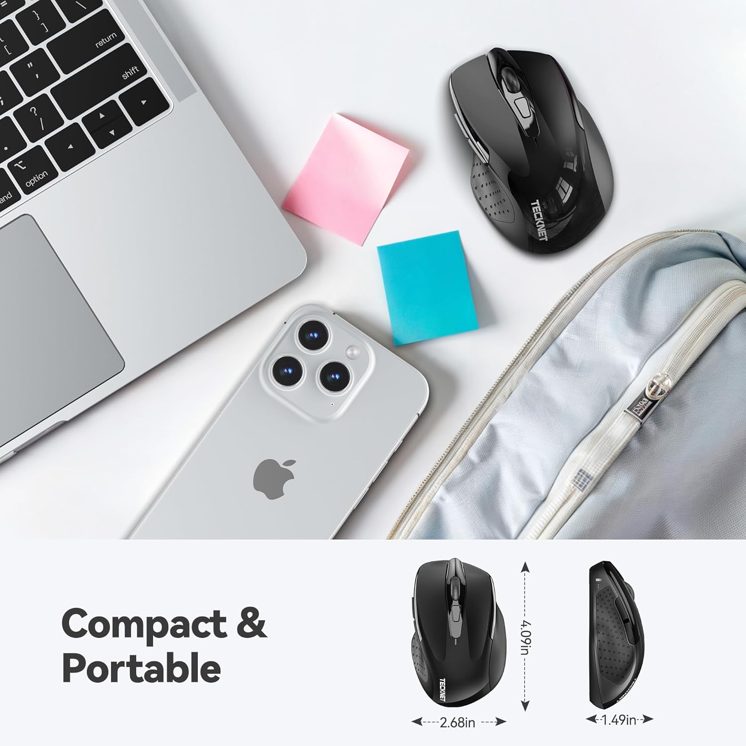 Wireless Mouse—Compatible with Laptops, Desktops, and Chromebooks