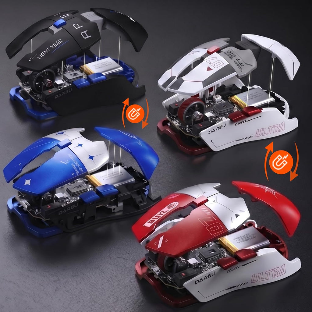 Tri-mode modular gaming mouse supporting dual-path 8000Hz polling rates.