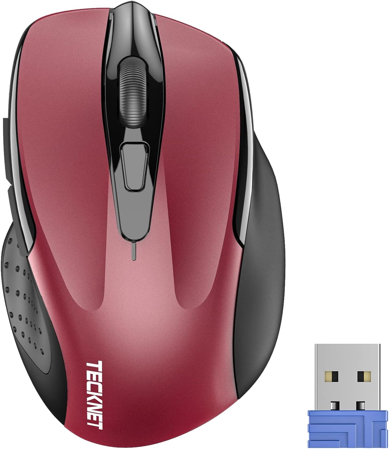 Wireless Mouse — 2.4GHz Ergonomic Optical Mouse for Laptops, Desktops, and Chromebooks