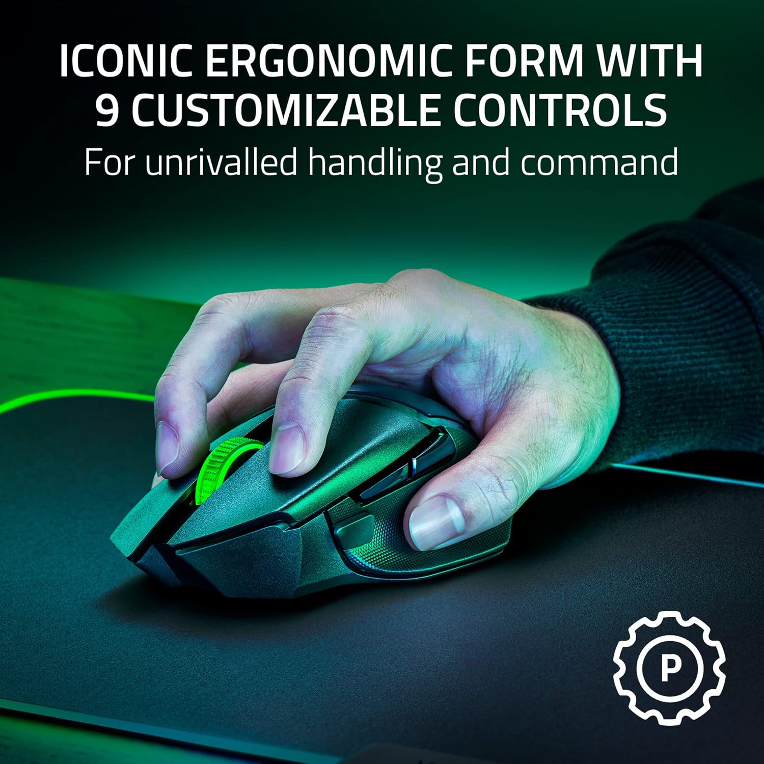 Razer Basilisk V3 X HyperSpeed Customizable Wireless Gaming Mouse